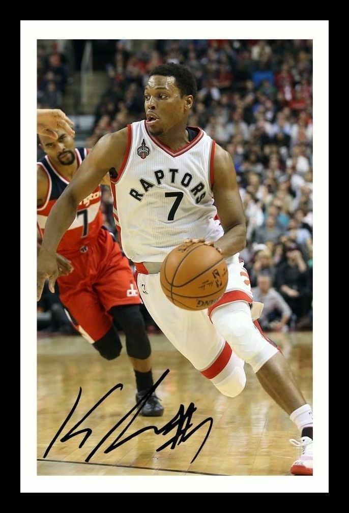 Kyle Lowry - Toronto Raptors Autograph Signed & Framed Photo Poster painting