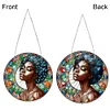 >SALE<Suncatcher Diamond Painting Hanging Pendant Home Windows Decor (Black Girl)