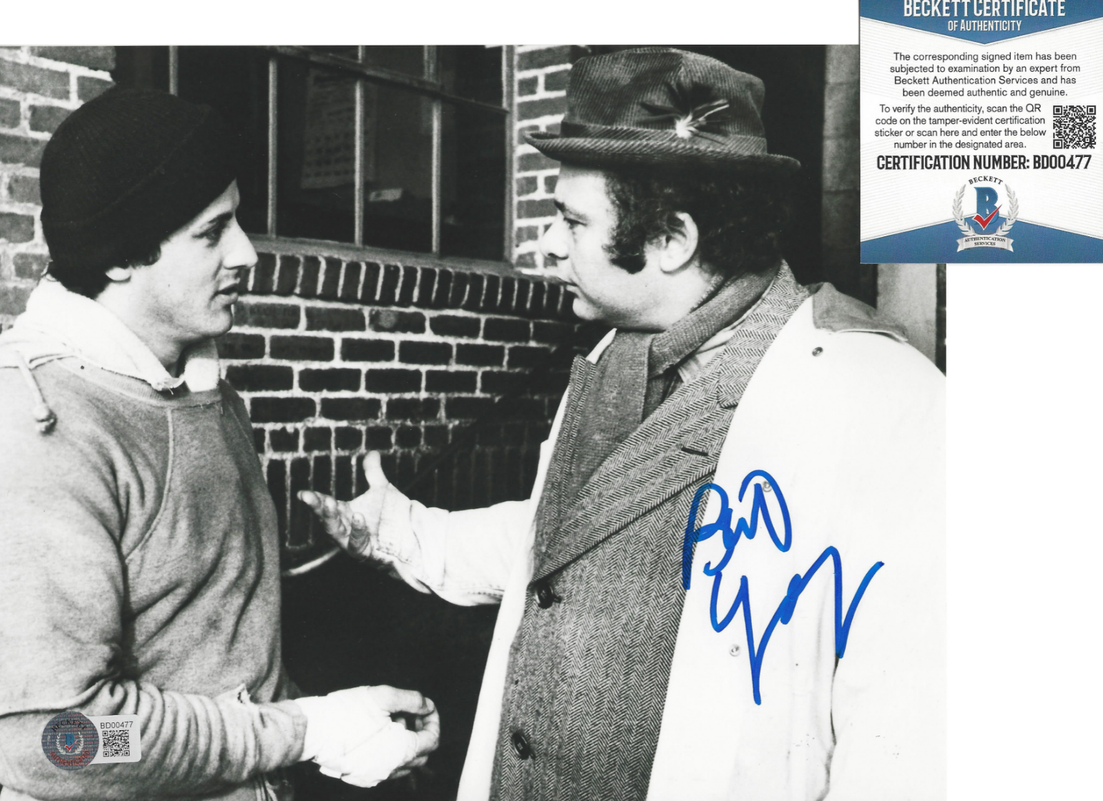 BURT YOUNG HAND SIGNED ROCKY