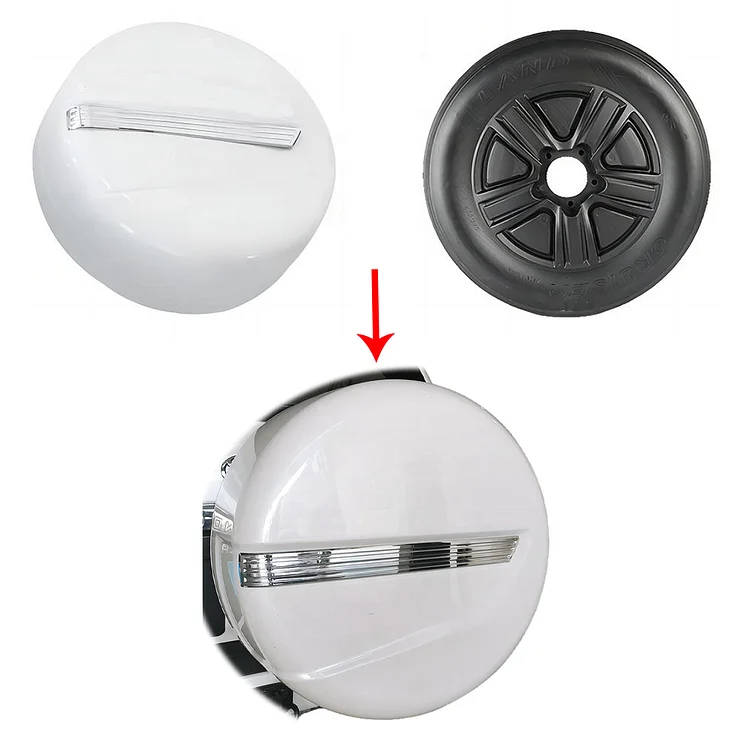 Stunning Auto Bodykit car spare tire cover  ABS spare tire cover with logo For Toyota Land Cruiser FJ200 LC200 fj 200 lc 200 ITN Auto