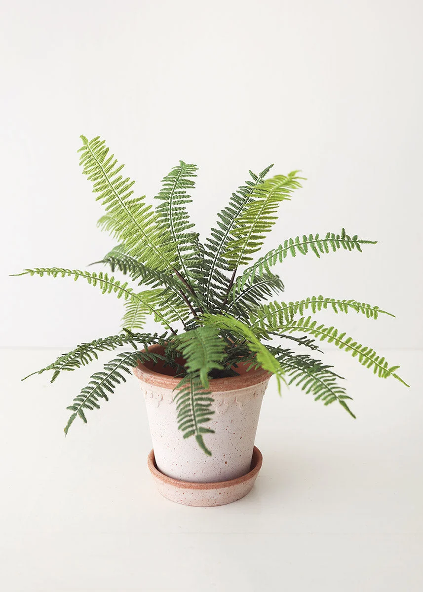 UV Protected Real Touch Fern Outdoor Plant - 19"
