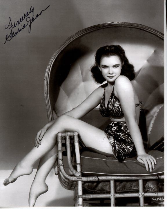 GLORIA JEAN Signed Autographed Photo Poster painting