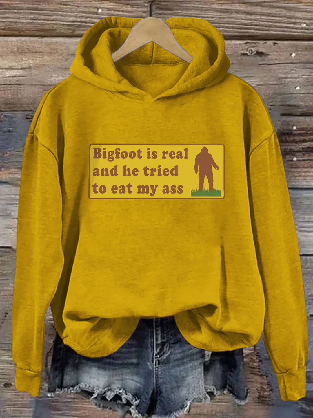 Bigfoot Is Real And He Tried To Eat My Ass Hoodie