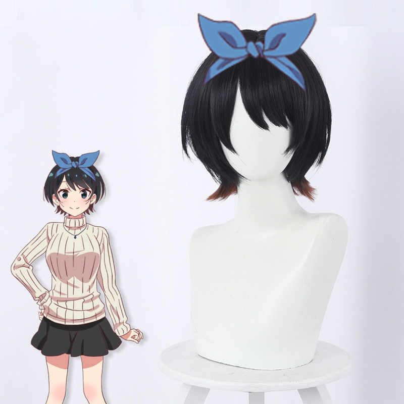 Rent A Girlfriend Sarashina Ruka Heat Resistant Synthetic Hair Carnival Halloween Party Props Cosplay Wig