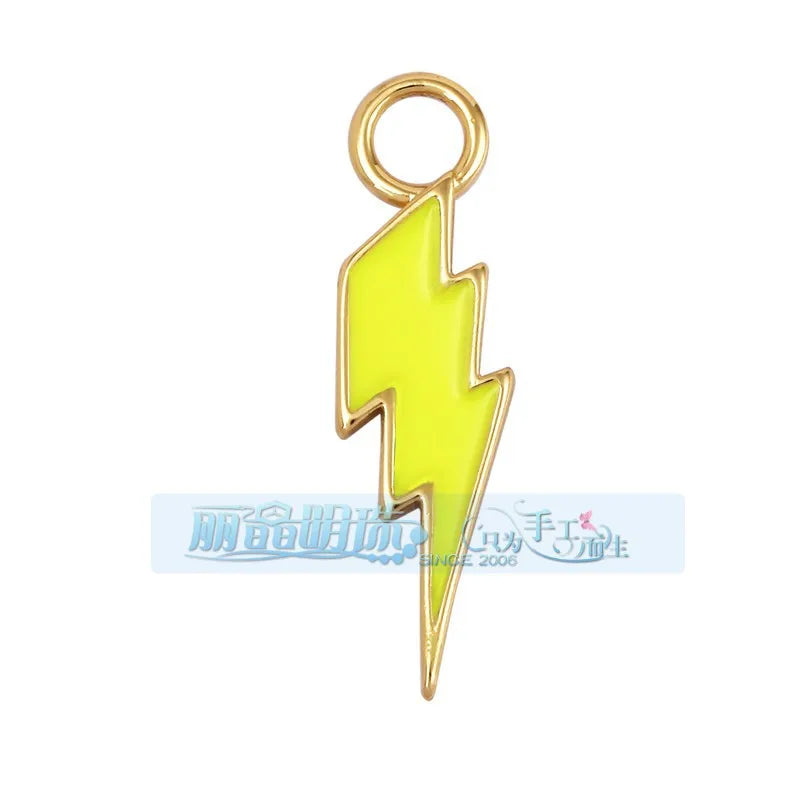 1 Piece 27*7.5mm 6*24mm Copper Lightning Pendant Jewelry Accessories