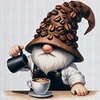 (Multi-Style) Coffee Gnome-11CT Stamped Cross Stitch 40*40cm