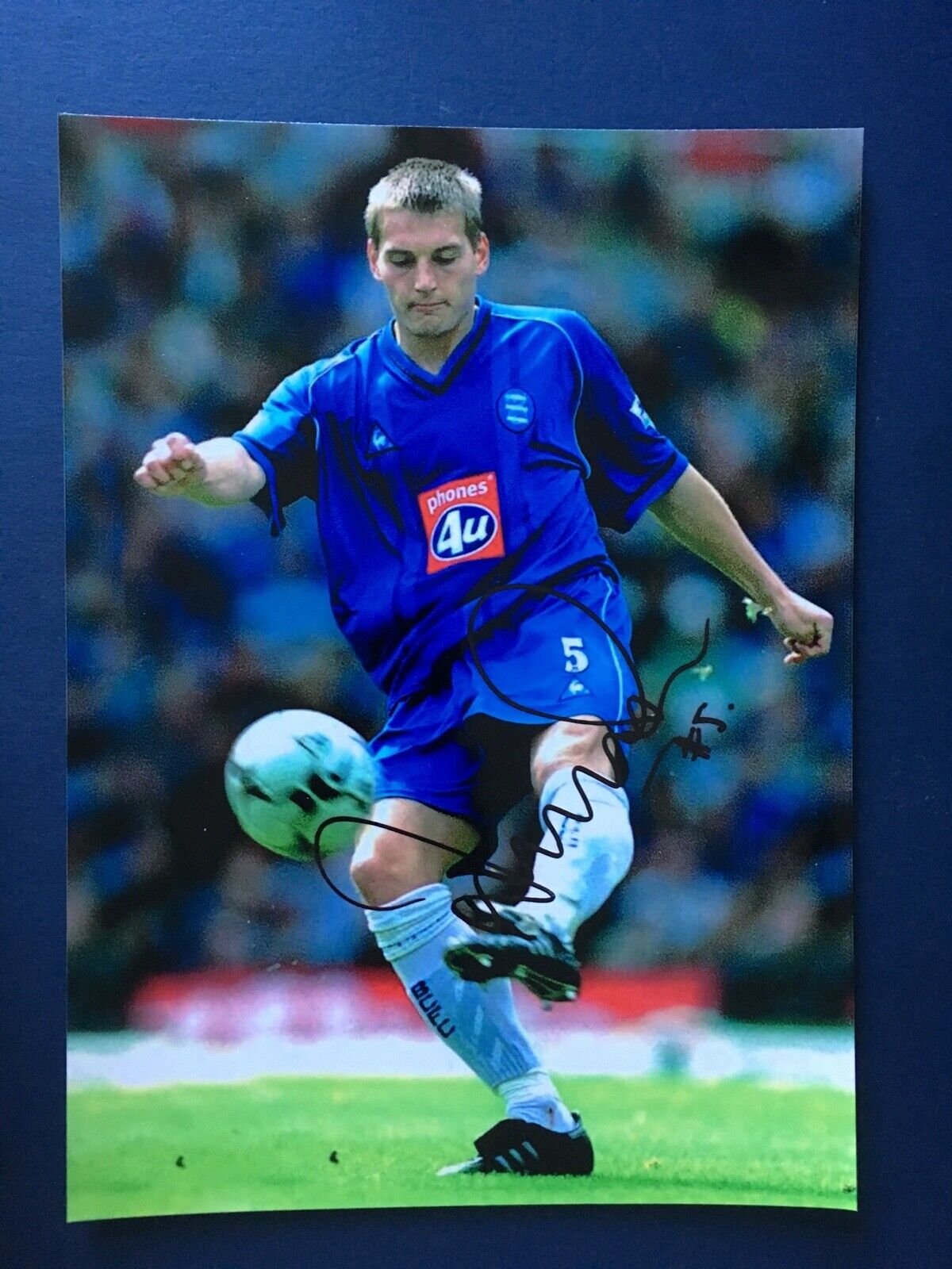 DARREN PURSE - FORMER BIRMINGHAM CITY FOOTBALLER - SUPERB SIGNED Photo Poster painting