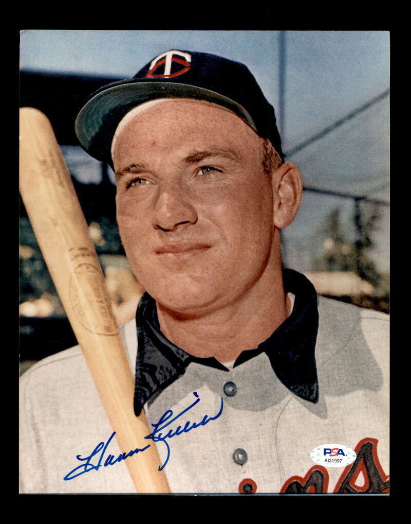 Harmon Killebrew PSA DNA Coa Hand Signed 8x10 Photo Poster painting Autograph