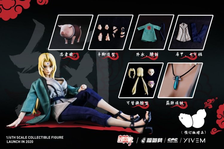 In Stock 1 6 Scale Tsunade Ninjutsu Gang Figure By Moz Studio Msaf001