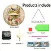 2D DIY Acrylic Birds Diamond Painting Clock Pendant w/ Clock Function Wall Decor