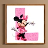 Diamond Painting -DIY Round Drill Minnie Letter L