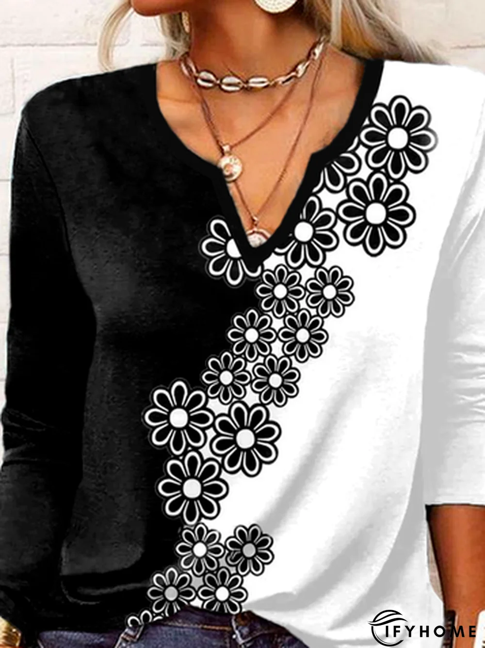 Floral Casual T-Shirt | IFYHOME