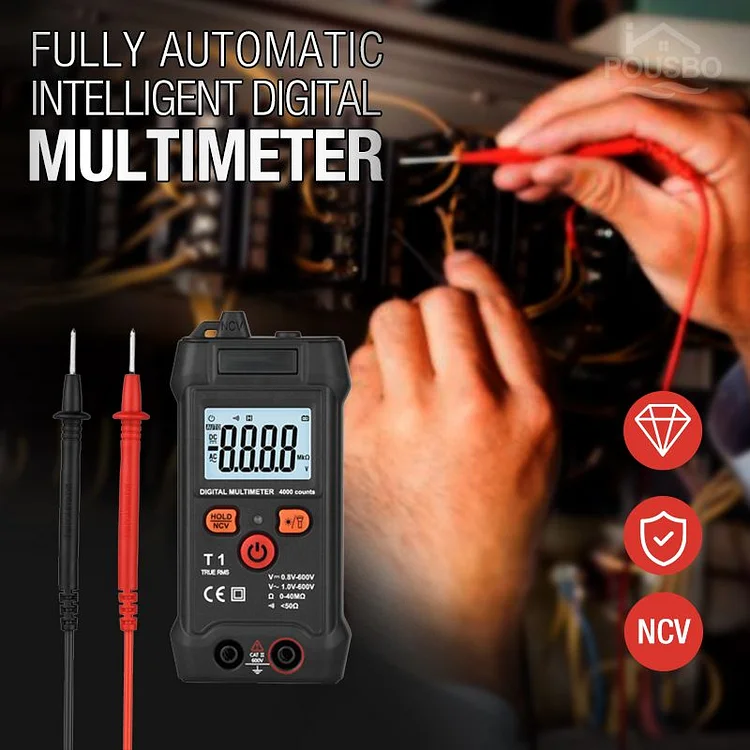 Pousbo® Fully Automatic Intelligent Digital Multimeter