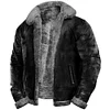 Men's Outdoor Vintage Thickened Fleece PU Jacket by Inlyline