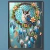 Traumfänger Eule - speziell geformtes Diamond Painting - 30*40cm