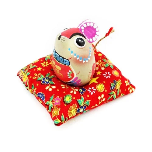 Chinese Zodiac Hand Painted Clay Figurine Decoration Chinese Souvenir Handmade Clay Figure