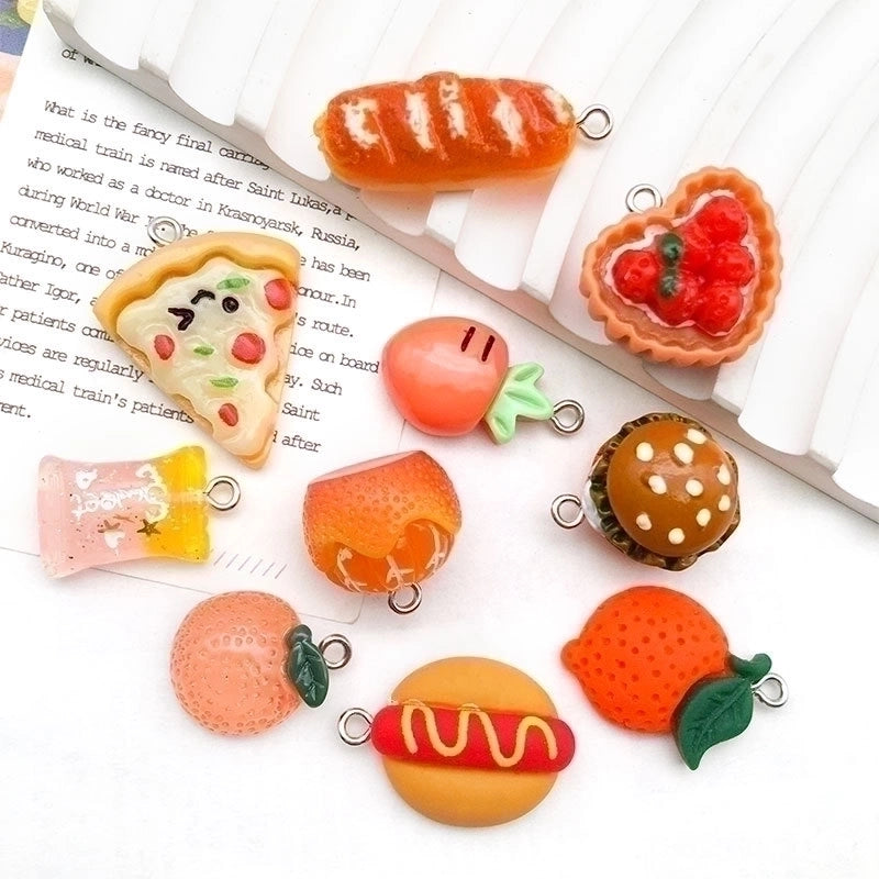 1 Piece Resin Fruit Pendant