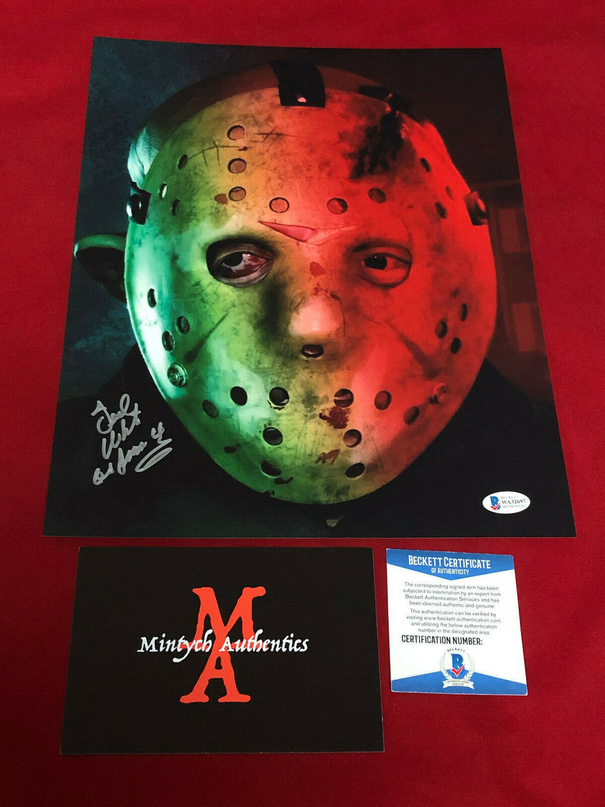 TED WHITE AUTOGRAPHED SIGNED 11x14 Photo Poster painting! JASON! FRIDAY THE 13TH! BECKETT COA!