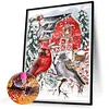 Diamond Painting-DIY Full Round Drill Christmas Cardinal