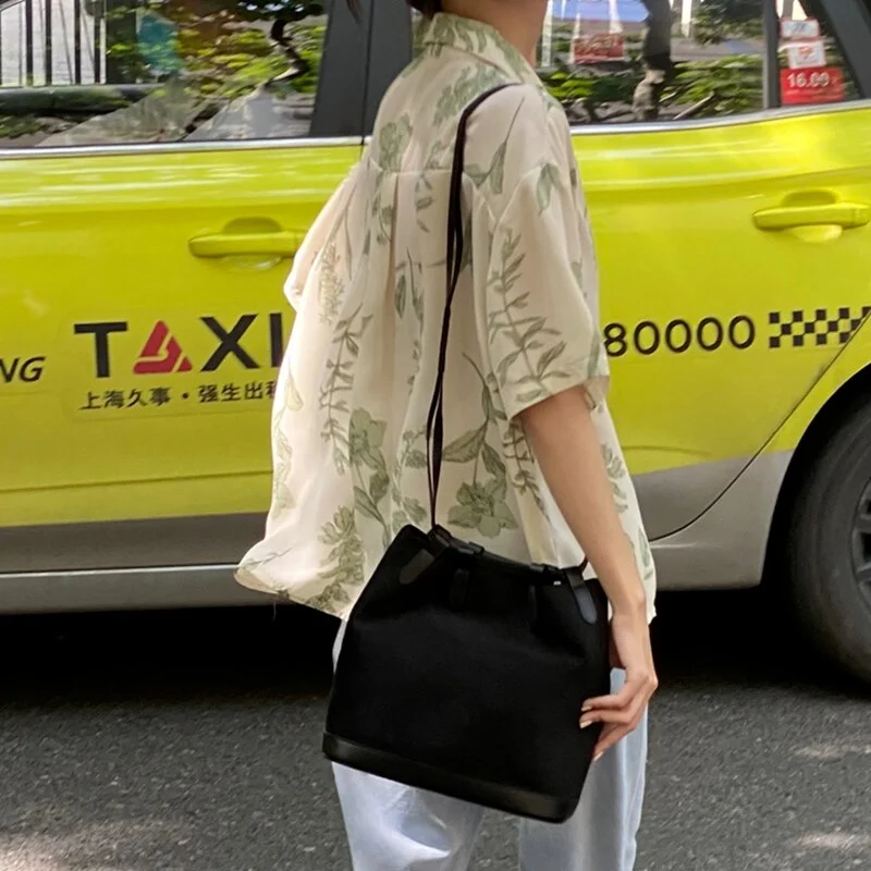 Shirts Women Button Summer Short Sleeve Lose Floral Vintage Casual Korean Style Chiffon Feminine Comfortable All-match Harajuku