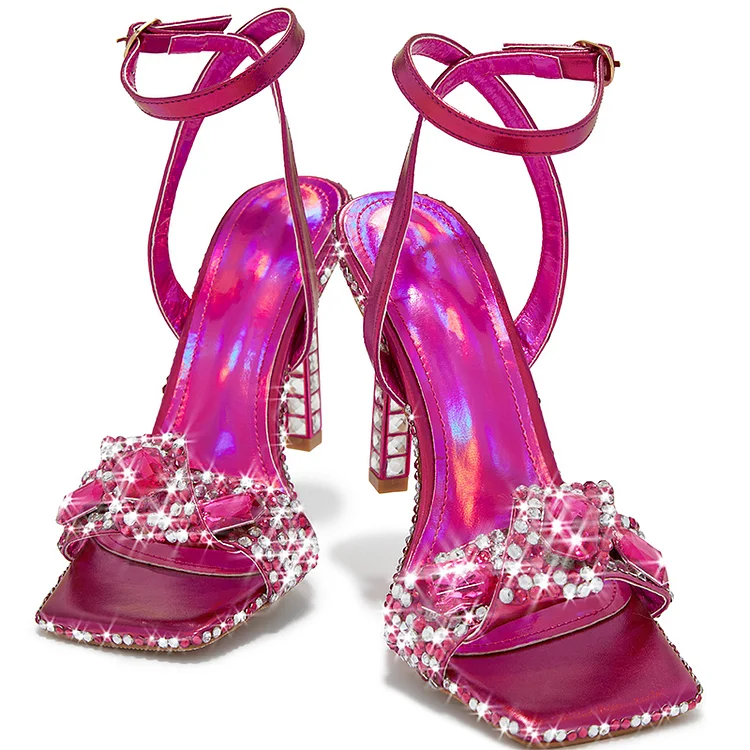 Fuchsia wedges clearance for wedding