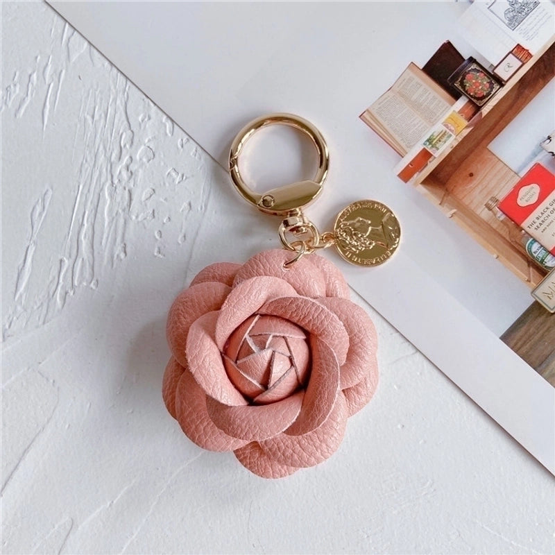 Commute Flower Pu Leather Women’s Bag Pendant Keychain