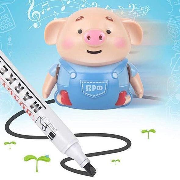 educational creative pen inductive toy pig second half price