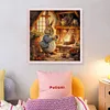 Retro Bunny-11CT/14CT Stamped Cross Stitch 40*40cm/15.75*15.75in tapestrymarket