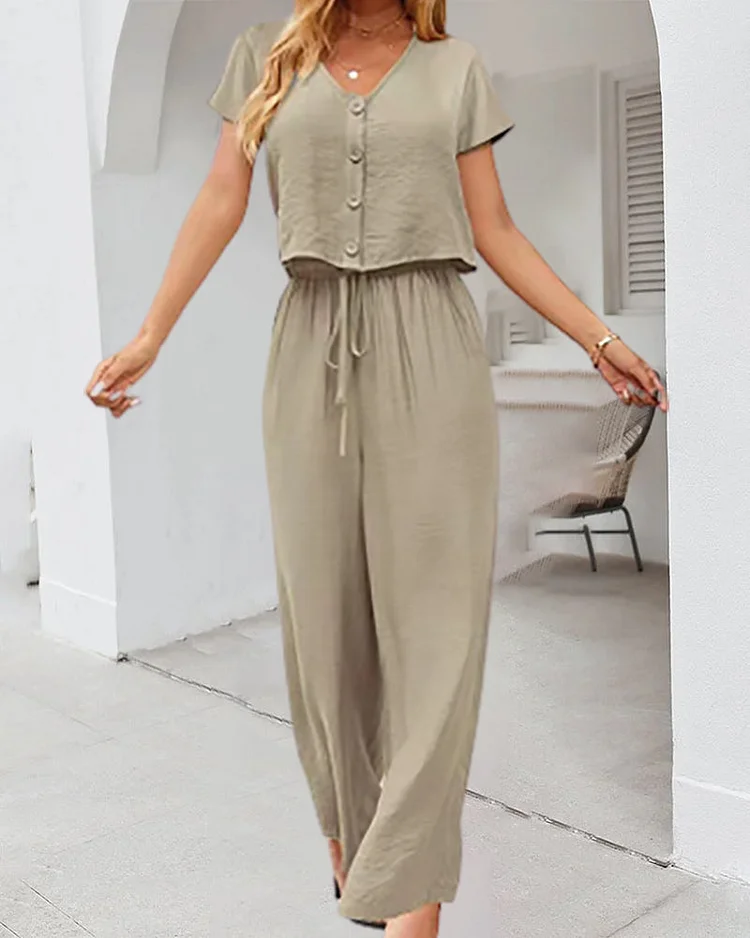 Outfit Top Long Trousers Two-Piece Set