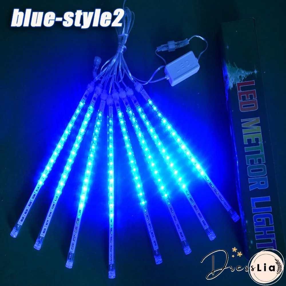 8PCS/1SET 30CM/50CM Waterproof LED Meteor Shower Rain Lights Falling String Lights for Outdoor Home Garden Wedding Party Holiday Christmas Lights