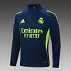 Joyfball 2025/2026 Real Madrid Half-Pull Training Suit Royal blue Football Shirt 1:1 Thai Quality