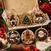 6pcs DIY Pearl Diamond Painting Christmas Tree Hanging Ornaments