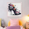 Black and Red High Heels Full Stamped Cross Stitch 11CT 3-Strand 40x40cm