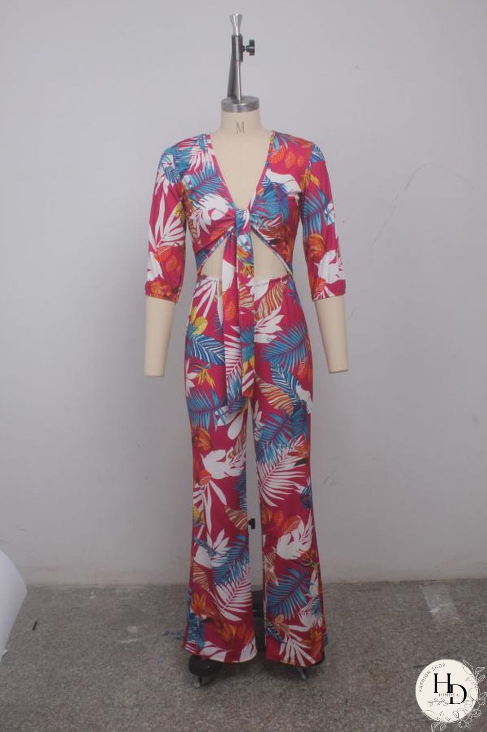 Coffee Sexy Fashion Asymmetrical Hollow bandage Polyester Sleeveless Slip Jumpsuits