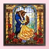 Disney-Beauty And The Beast-14CT Stamped Cross Stitch 50*50cm/19.69*19.69in