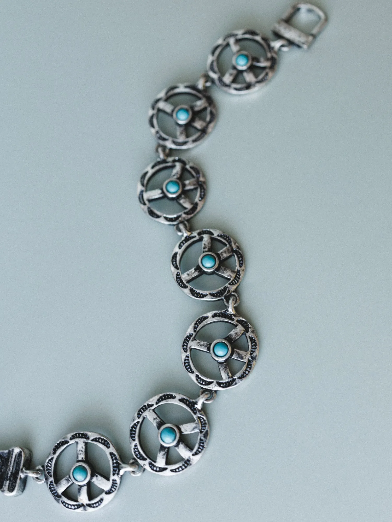 Peace Locked In Bracelet - Turquoise
