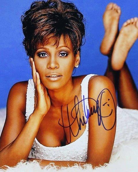 REPRINT - WHITNEY HOUSTON Autographed Signed 8 x 10 Photo Poster painting Poster RP Man Cave