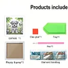 5D DIY Partial Special Shaped Drill Diamond Painting Kit Dog Decor With Frame Kit 18x18cm