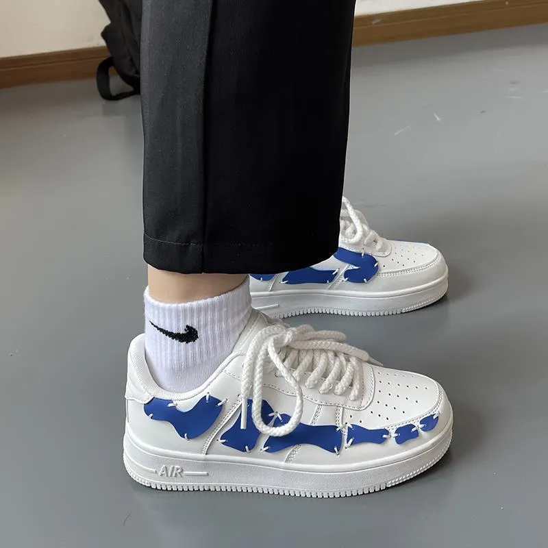 Ladies Outdoor Breathable Sport Shoes 2022 New Women Trainers Running Shoes PU Leather Fashion Sneakers