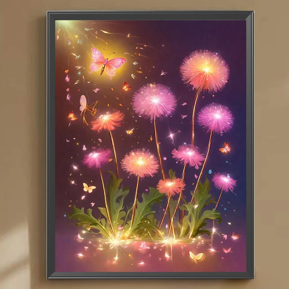 Full Round Diamond Painting 30*40cm - Colorful Dandelions