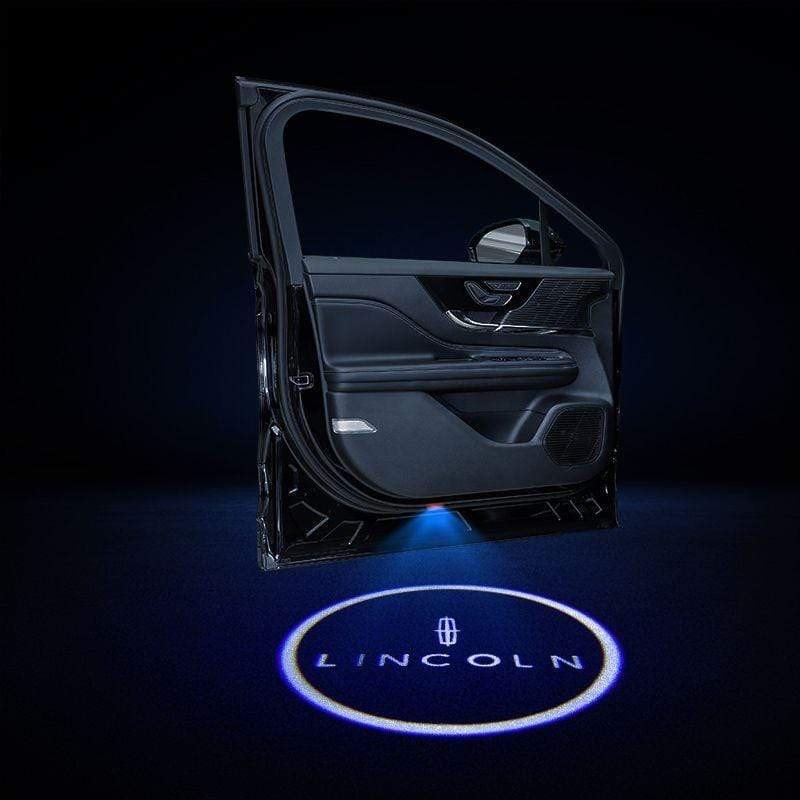 2pcs LED Car Door Courtesy Projector Laser Ghost Shadow Light For LINCOLN Logo voiturehub dxncar