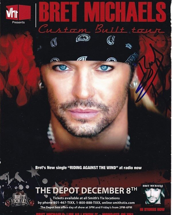 BRET MICHAELS Signed Autographed Photo Poster painting POISON