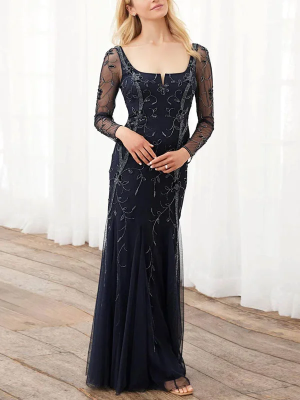 Fishtail Mesh Elegant Slim Fit Women's Dress