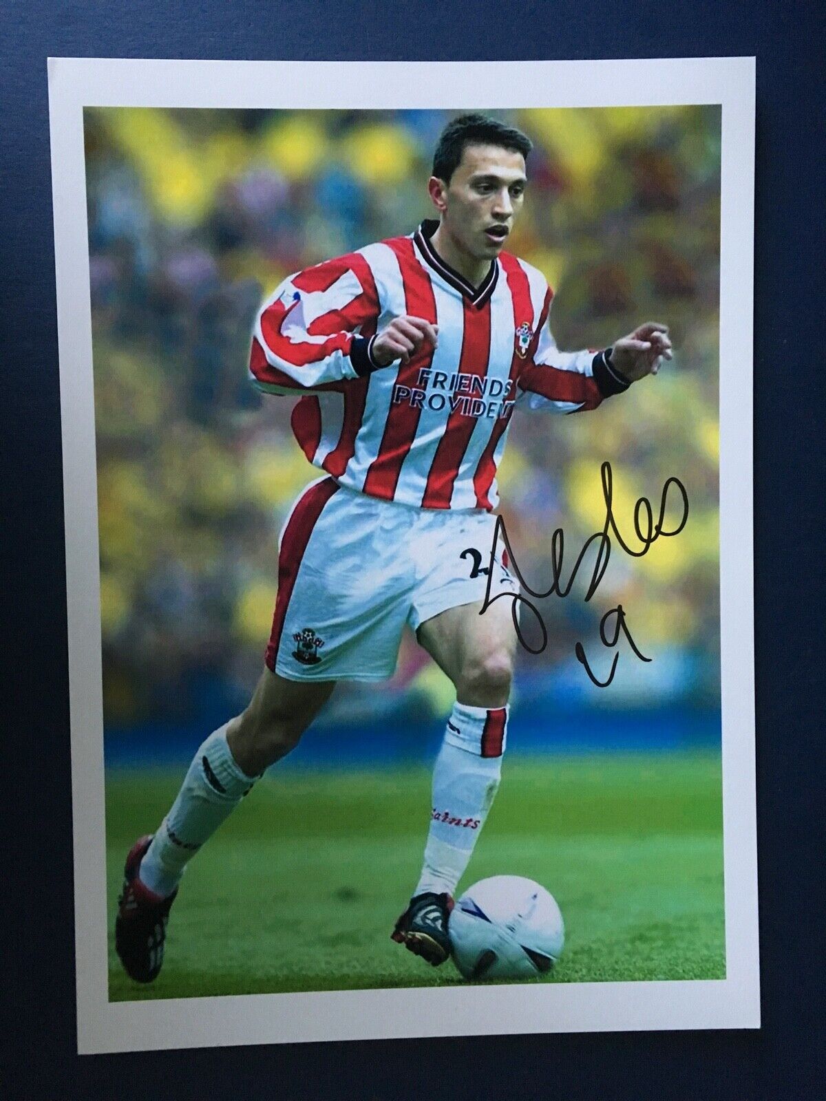 FABRICE FERNANDES - FORMER SOUTHAMPTON FOOTBALLER - EXCELLENT SIGNED Photo Poster painting
