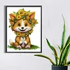 Diamond Painting-DIY Crystal Rhinestone Sunflower Fox