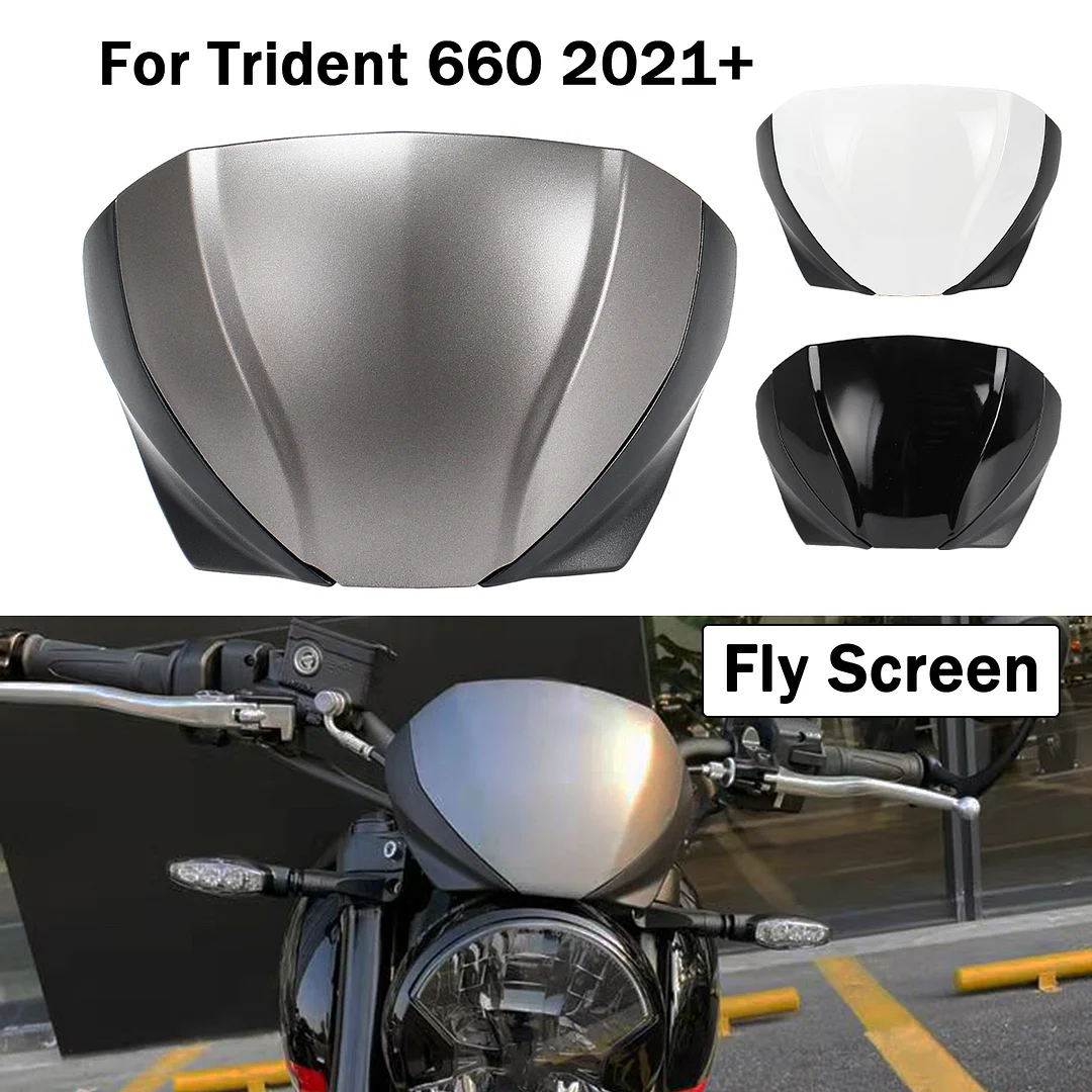 Flyscreen For Triumph Trident 660 21+ Wind Deflector Windscreen Fly Screen Small Windshield