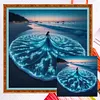 Beach Dress Girl - 18CT Counted Cross Stitch - 45*45cm