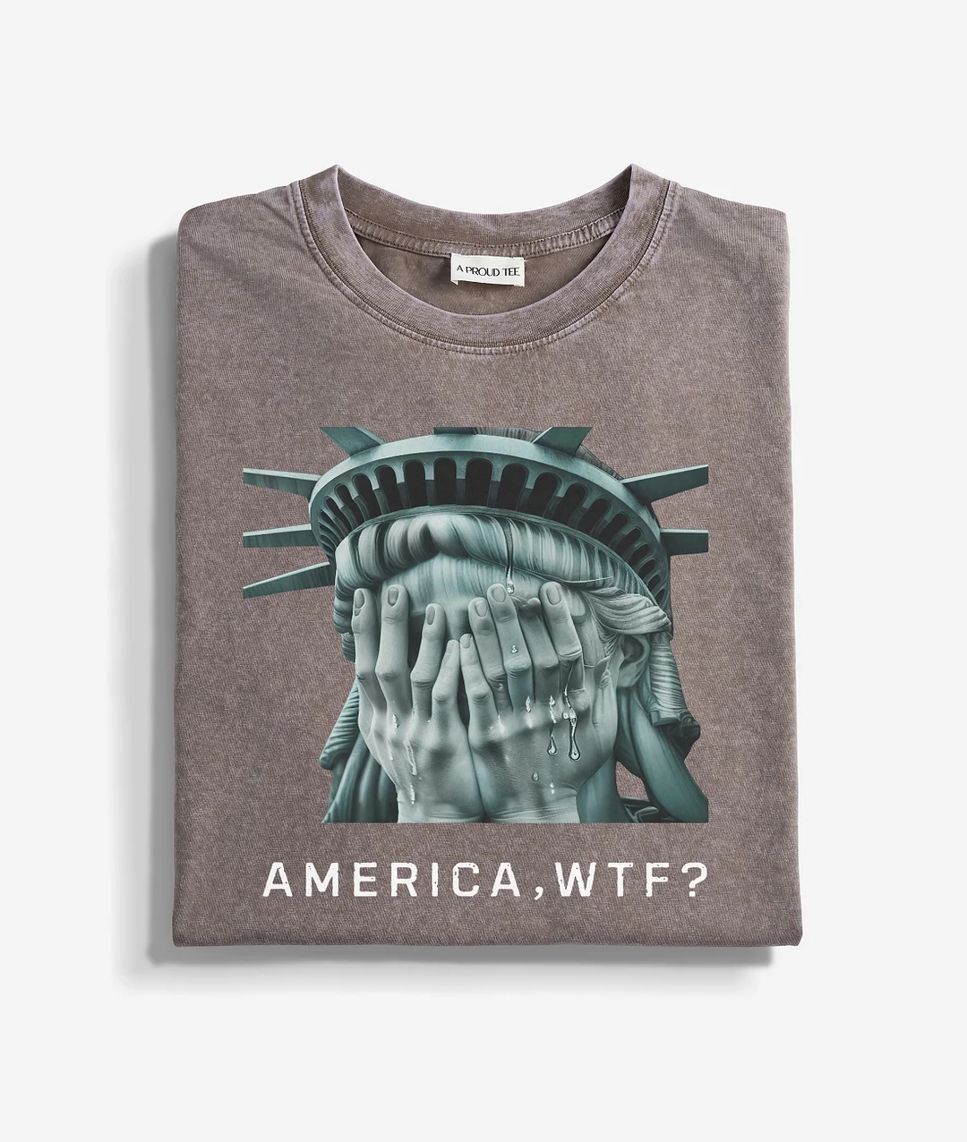 Weeping Sculpture Acid Wash T-shirt