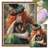 (Big Size)Mad Hatter - 11CT Stamped Cross Stitch - 50*65cm