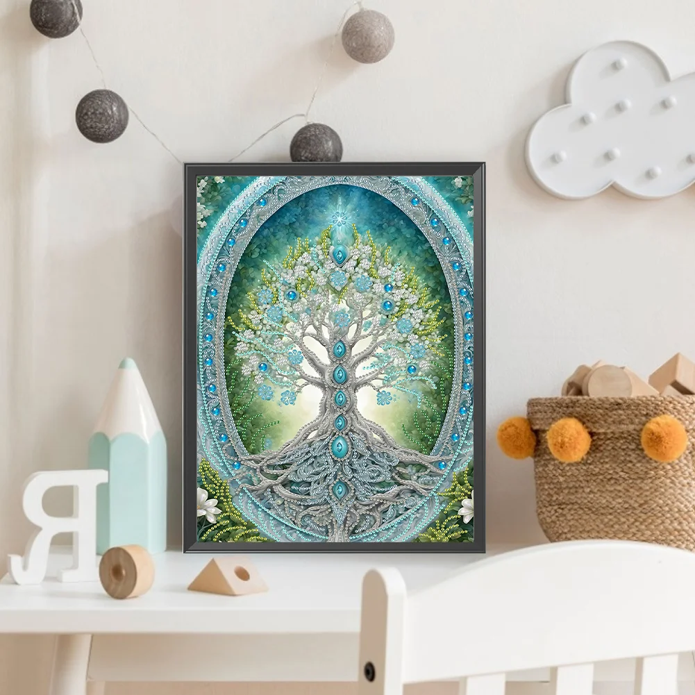 Diamond Painting - Partial Special Shaped Drill - Life Tree(Canvas|30*40cm)